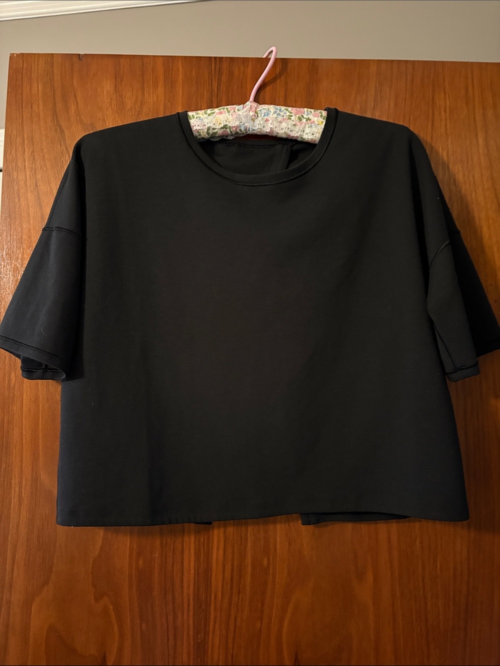 Everyday Black Boxy Crop Top - Women Tops